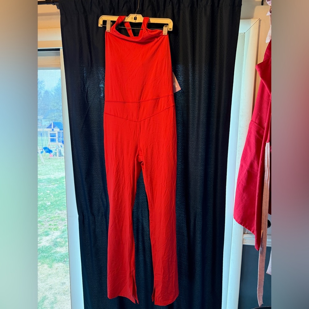 Women's Red Jumpsuit